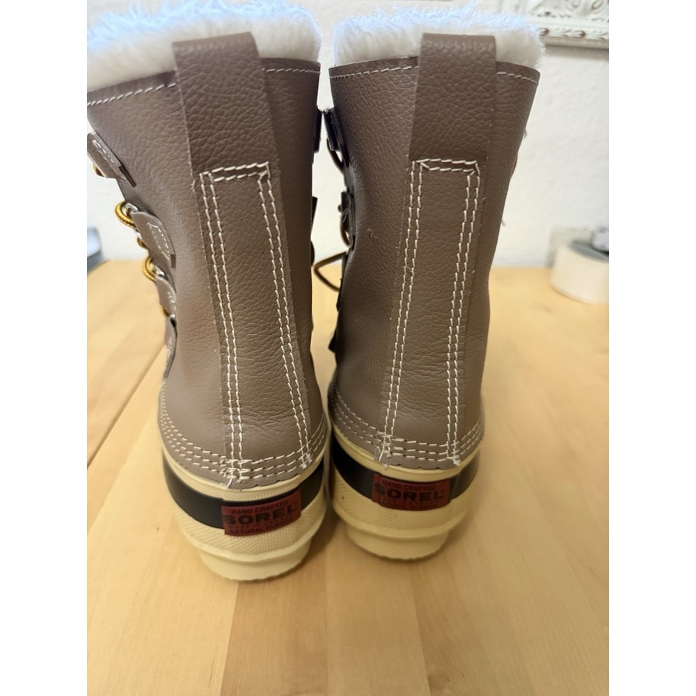 Sorel Caribou Women‎ Winter Boots Waterproof Leather Duck Boots Brown Tan